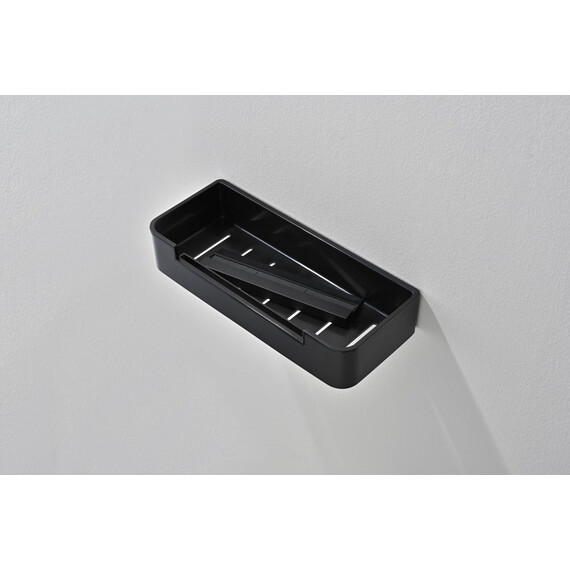 Полка Aquatek AQ4966MB со стеклоочистителем, цвет чёрный матовый фото 3