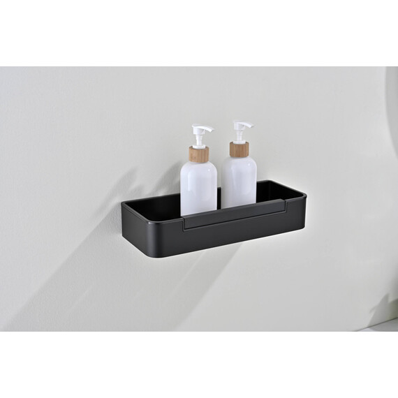 Полка Aquatek AQ4966MB со стеклоочистителем, цвет чёрный матовый фото 6