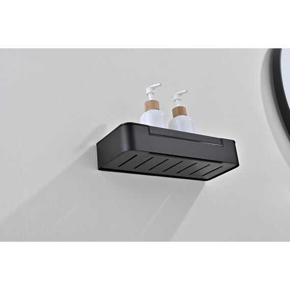 Полка Aquatek AQ4966MB со стеклоочистителем, цвет чёрный матовый фото 7