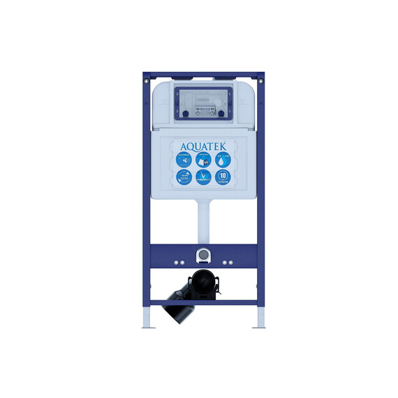 Инсталляция для унитаза Aquatek PRO 51 1130х515х125 мм INS-0000025 (звукоизоляционная прокладка в комплекте) фото 