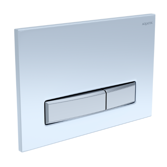 Кнопка смыва Aquatek Slim KDI-0000030, белый глянец фото 2