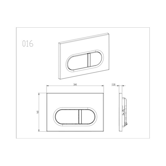 Кнопка смыва Aquatek KDI-0000044, хром матовый фото 3
