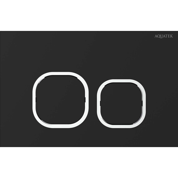 Кнопка смыва Aquatek KDI-0000059, чёрный матовый фото 
