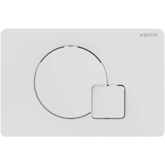 Кнопка смыва Aquatek KDI-0000066, белый фото 