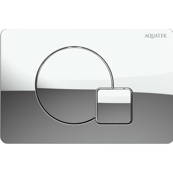 Кнопка смыва Aquatek KDI-0000067, хром глянцевый фото 