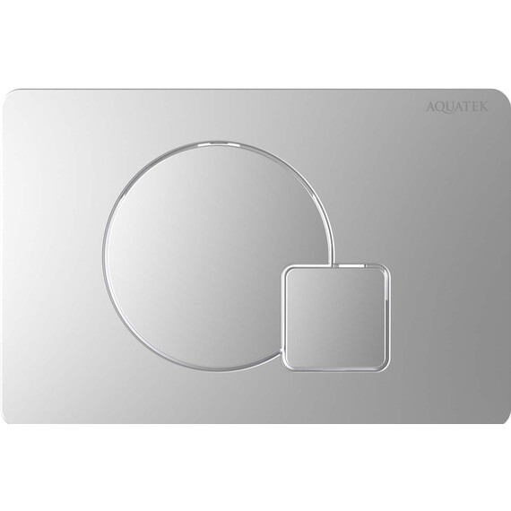 Кнопка смыва Aquatek KDI-0000068, хром матовый фото 
