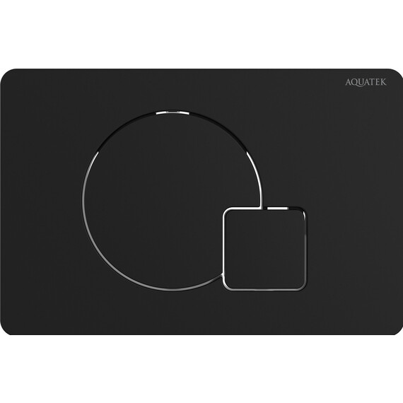 Кнопка смыва Aquatek KDI-0000069, чёрный матовый фото 