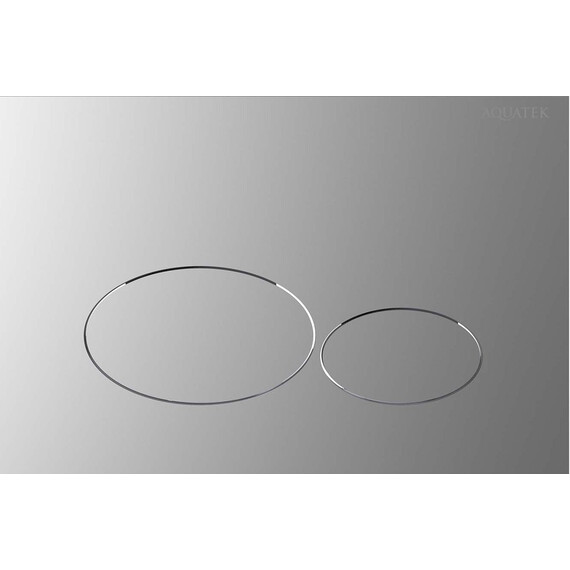 Кнопка смыва Aquatek KDI-0000073, хром матовый фото 