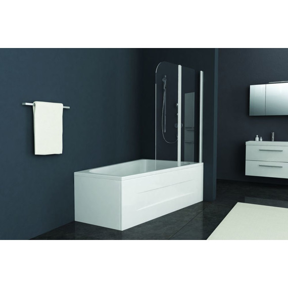 Шторка для ванны Kolpa-San Sole TP 112 см, хром/прозрачное фото 4