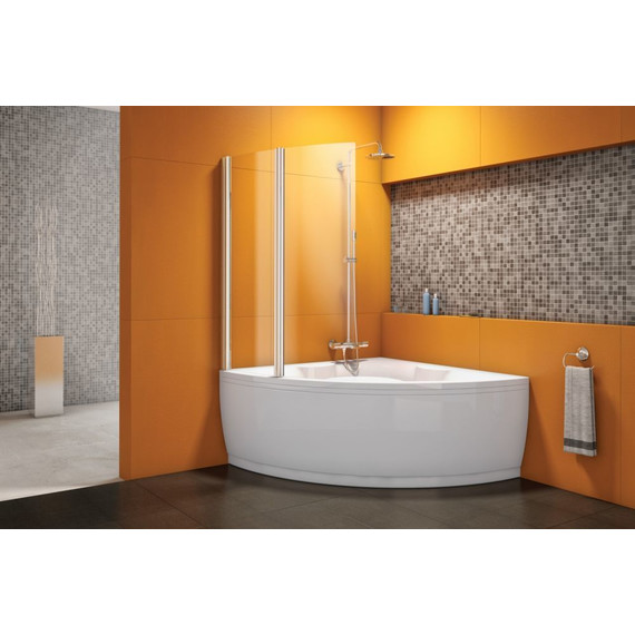 Шторка для ванны Kolpa-San Sole TP 102 см, хром/прозрачное фото 4