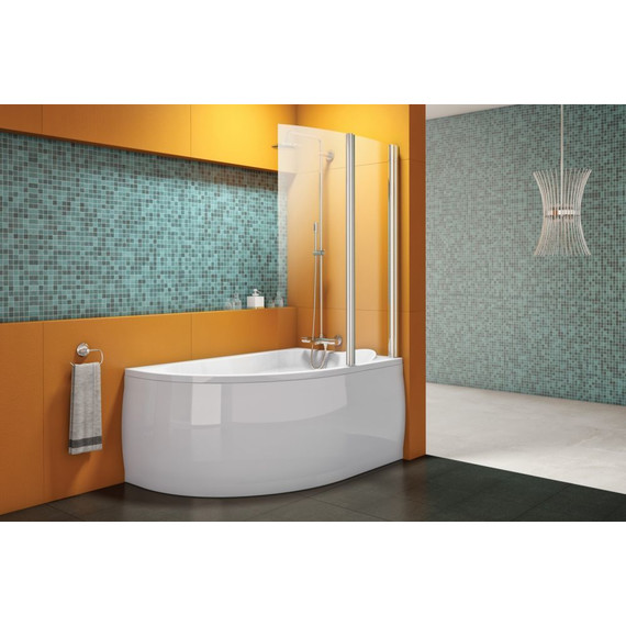 Шторка для ванны Kolpa-San Sole TP 104 см, хром/прозрачное фото 4