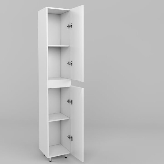 Пенал напольный Mirsant Next 35 см (универсальный) белый фото 2