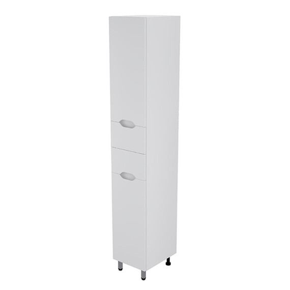 Пенал напольный Mirsant Soho 30 см (универсальный) белый фото 3