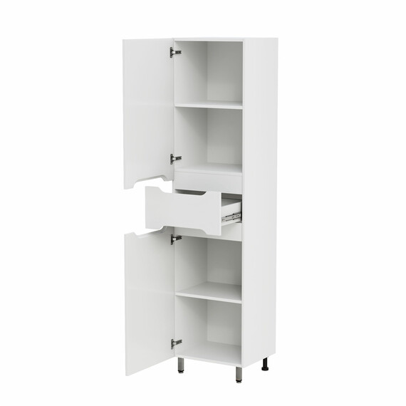 Пенал напольный Mirsant Soho 45 см (универсальный) белый фото 2