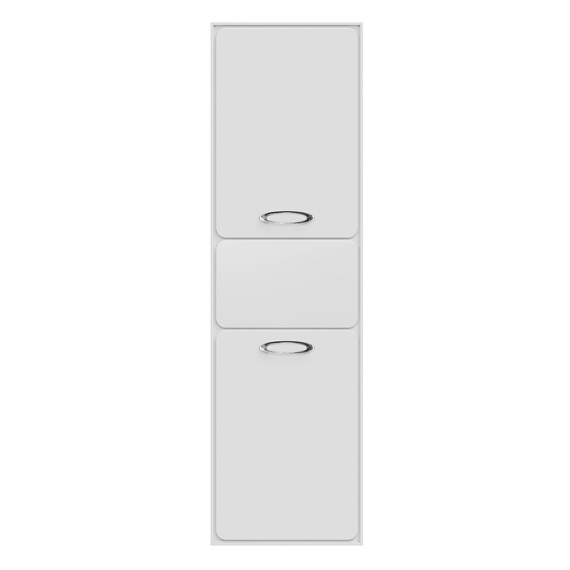 Пенал подвесной Mirsant Viva 45 см (универсальный), белый глянцевый фото 2