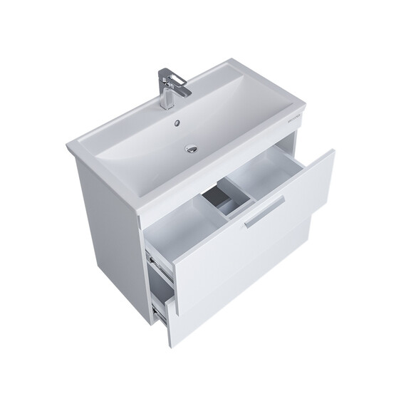 Тумба напольная с раковиной Grossman Нео 80 см 108019, белый фото 3