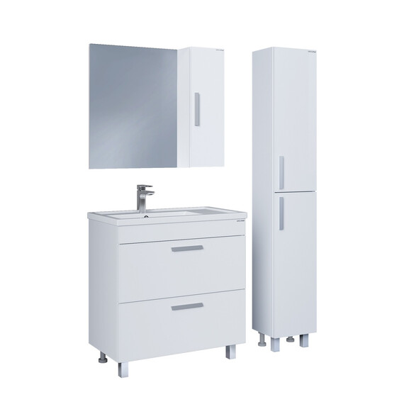 Тумба напольная с раковиной Grossman Нео 80 см 108019, белый фото 4