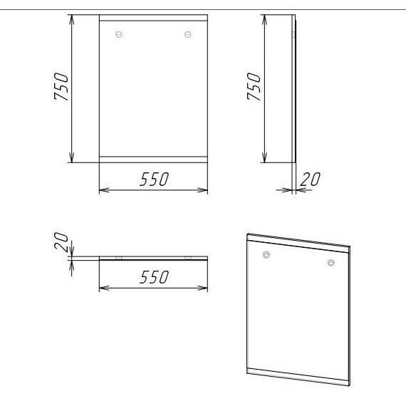 Зеркало Grossman Бруно 55 см 205506, веллингтон фото 4
