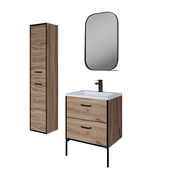 Пенал подвесной Grossman Неро 35 см 303021, альпийский дуб фото 3