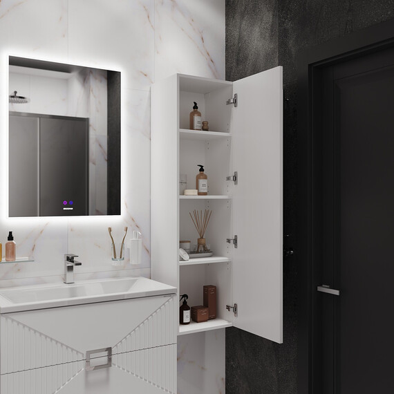 Пенал подвесной Grossman Луксор 42 см 303550, белый матовый фото 4