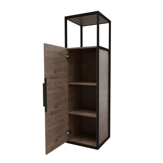 Пенал подвесной Grossman Лофт 40 см 304001, веллингтон/металл чёрный фото 2