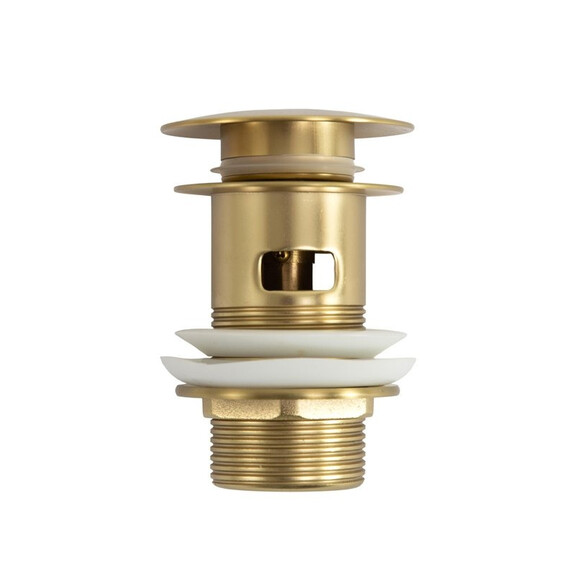 Донный клапан Cezares CZR-SAT-BORO, брашированное золото фото 