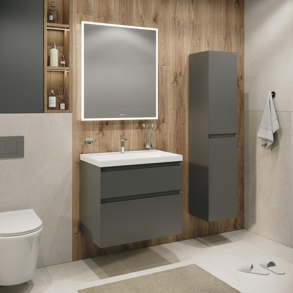 Пенал подвесной Grossman Меркадо 32 см 303285, графит матовый фото 4