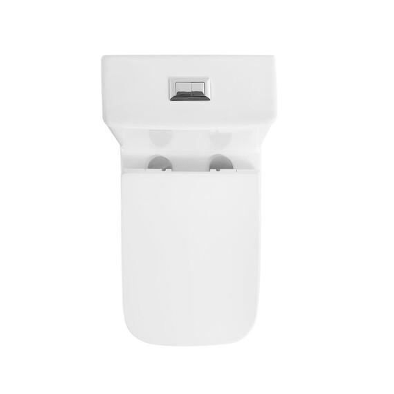 Унитаз-моноблок безободковый Grossman Classic GR-4486SQ с тонкой крышкой микролифт (система смыва Торнадо) фото 5