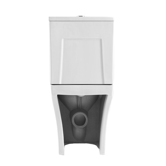 Унитаз-компакт безободковый Grossman Tornado GR-4489SQ с крышкой тонкой микролифт, белый глянцевый (система смыва Торнадо) фото 5