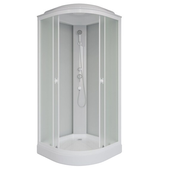 Душевая кабина Niagara Promo 80x80 см  P80/13/MT, белый/матовое (безсиликоновая сборка) фото 2