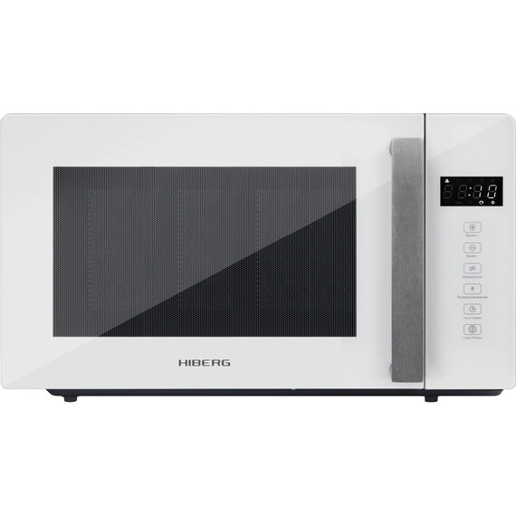Отдельностоящая микроволновая печь Hiberg i-VM 4088 W (белое стекло) фото 