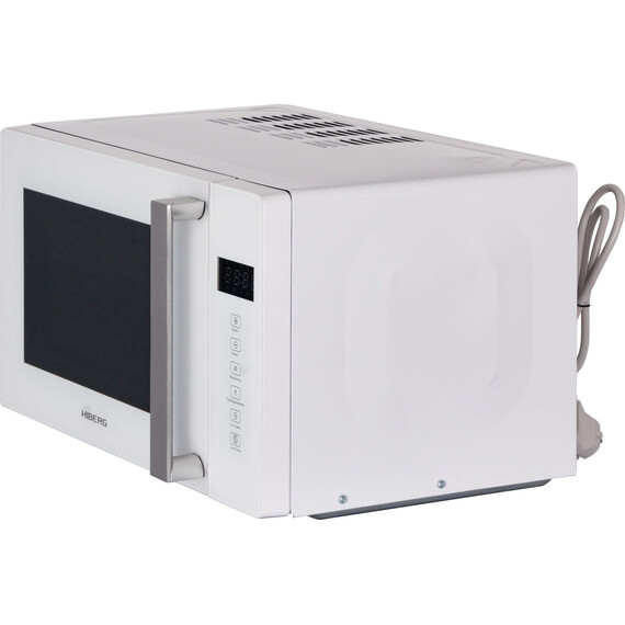 Отдельностоящая микроволновая печь Hiberg i-VM 4088 W (белое стекло) фото 5