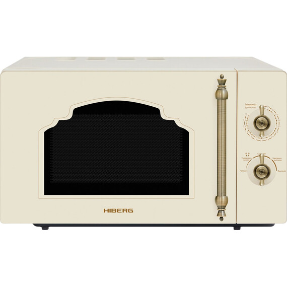 Отдельностоящая микроволновая печь Hiberg i-VM 4288 YR (бежевое стекло) фото 