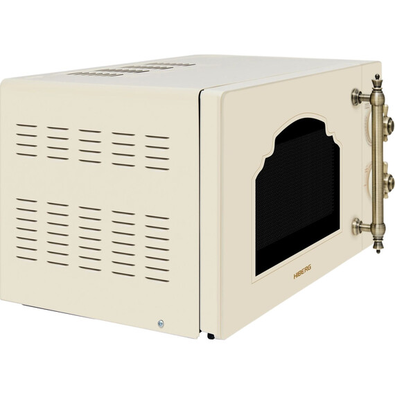 Отдельностоящая микроволновая печь Hiberg i-VM 4288 YR (бежевое стекло) фото 2