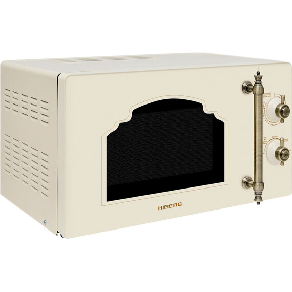 Отдельностоящая микроволновая печь Hiberg i-VM 4288 YR (бежевое стекло) фото 7