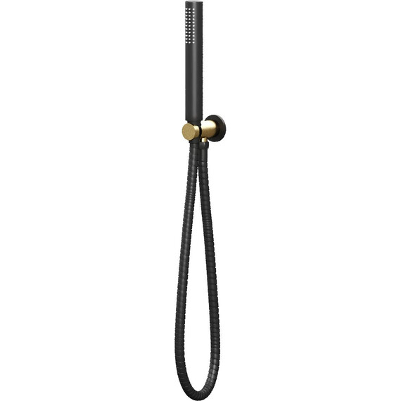 Душевой гарнитур Allen Brau Priority 5.31019-GB31, золото/чёрный фото 