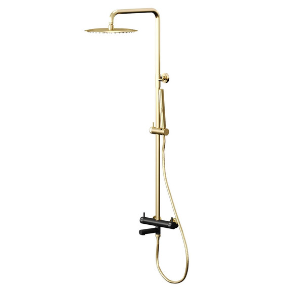 Душевая стойка Allen Brau Priority 5.31A10-GB31, золото/чёрный фото 