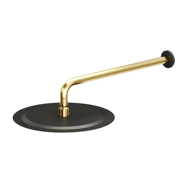 Верхний душ Allen Brau Priority 300 мм 5.31A17-31GB, чёрный/золото фото 2