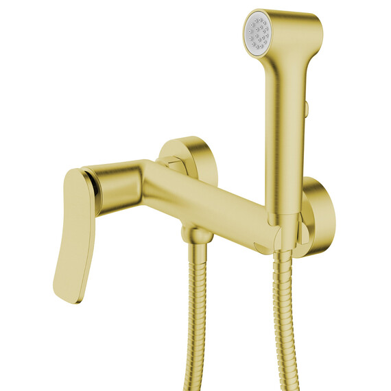 Набор для гигиенического душа Azario Escaro AZ-K2574MG, золото матовое фото 