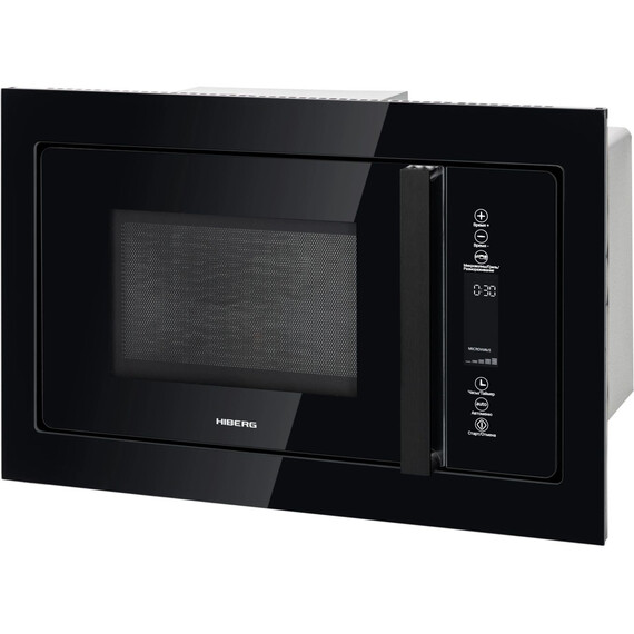 Встраиваемая микроволновая печь Hiberg i-VM 8505 B (чёрное стекло) фото 3
