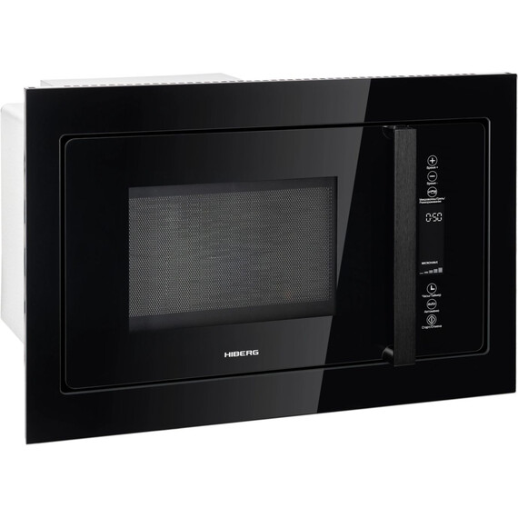 Встраиваемая микроволновая печь Hiberg i-VM 8505 B (чёрное стекло) фото 5