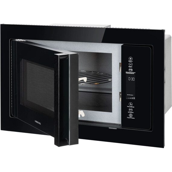 Встраиваемая микроволновая печь Hiberg i-VM 8505 B (чёрное стекло) фото 7