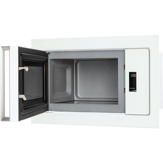 Встраиваемая микроволновая печь Hiberg i-VM 8505 W (белое стекло) фото 11