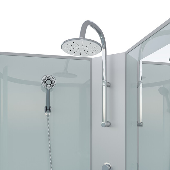 Душевая кабина Niagara Classic 120x90 см 432953QBKTG, хром/матовое (безсиликоновая сборка) фото 4