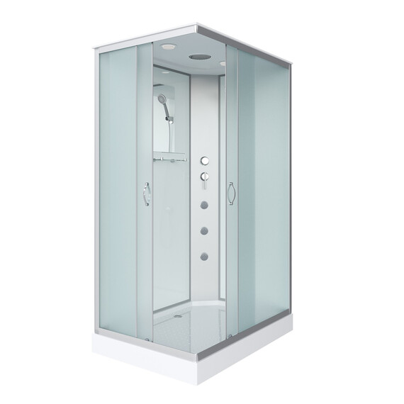 Душевая кабина Niagara Classic 120x90 см 432953QG, хром/матовое (безсиликоновая сборка) фото 2