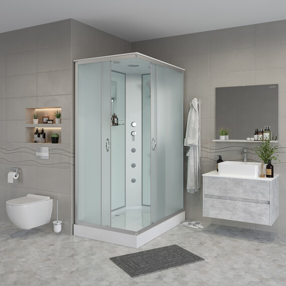 Душевая кабина Niagara Classic 120x90 см 432953QG, хром/матовое (безсиликоновая сборка) фото 3