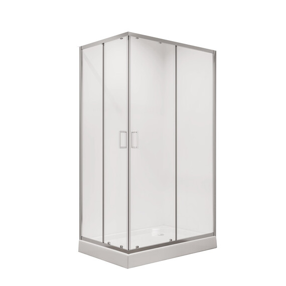 Душевое ограждение Niagara Nova 100x80 см 66810811, хром/прозрачное фото 