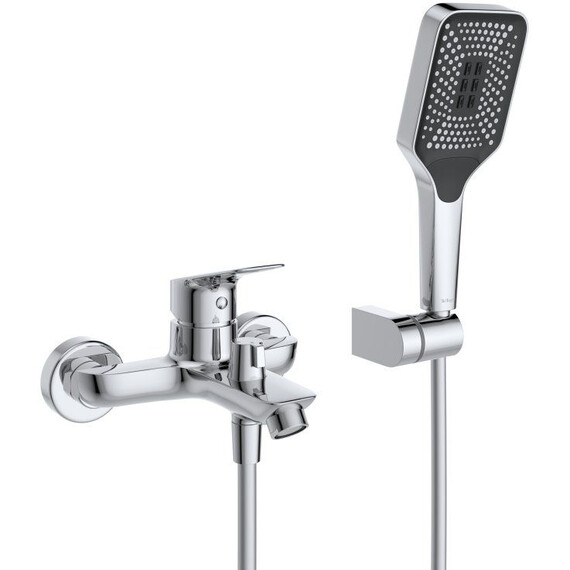 Набор смесителей 3 в 1 для ванны BelBagno DUE-VASM/LVM-CRM фото 6