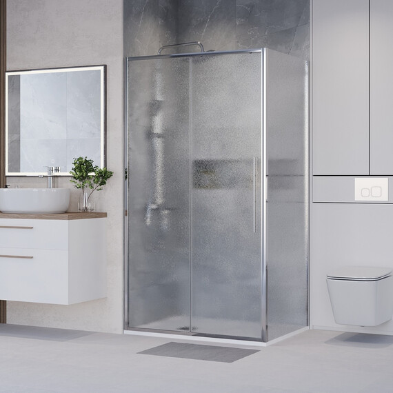 Душевое ограждение Niagara Nova 130x80 см NG-65-13CH-CH80-34, хром/шиншилла фото 2