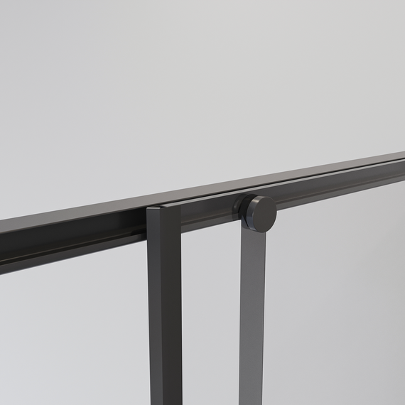 Душевое ограждение Niagara Nova 100x100 см NG-6824-34BLACK, чёрный/прозрачное фото 2